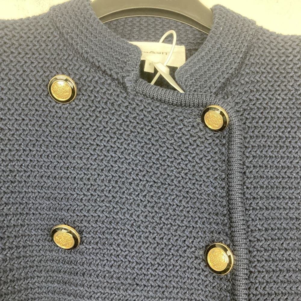 Ba&sh Womens Louman Cardigan in Navy Marine Size 2 - Picture 7 of 10